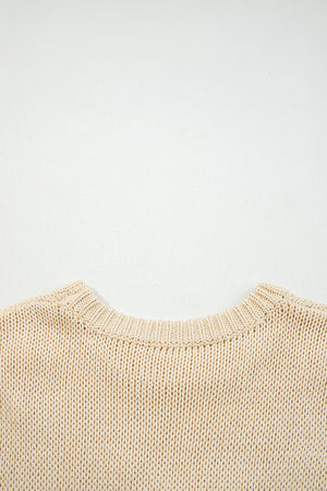 Giselle applique Cap Sleeve Sweater