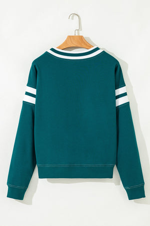 Jadeita Patchwork Drop Shoulder Sweatshirt