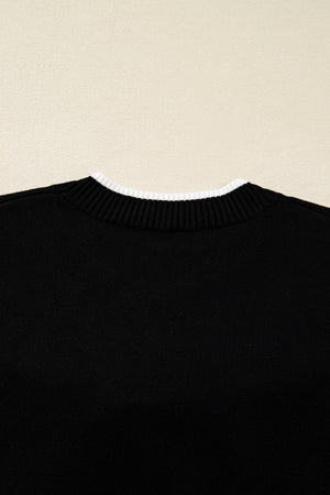 Malaysia accent Holiday Cropped Sweater