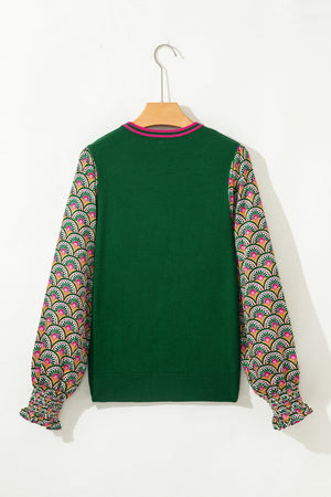 Amari Cuff Puff Sleeve Sweater