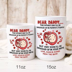 Snuggled Up In Mommy's Tummy Mug Father's Day Gift For Expecting Dad