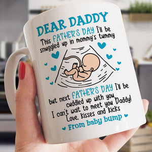 Can't Wait To Meet Daddy Mug Father's Day Gift For Dad To Be
