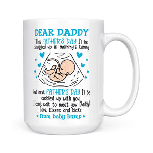 Can't Wait To Meet Daddy Mug Father's Day Gift For Dad To Be