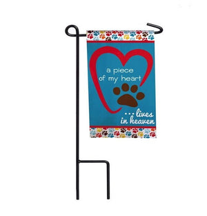 Piece of My Heart Memorial Garden or Cemetery Flag