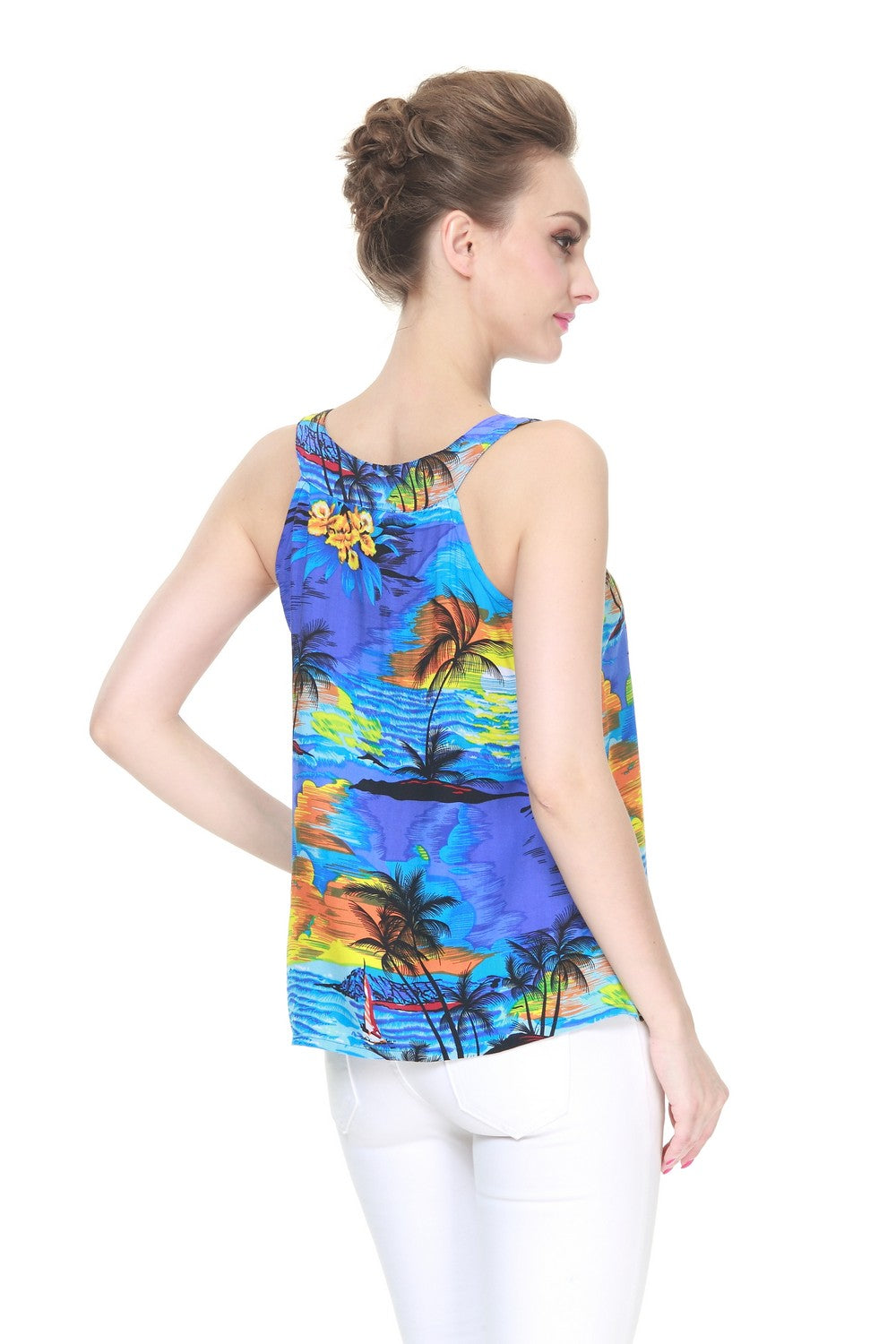 Women's Tank Top in Sunset Blue