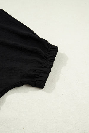 Keziah Sleeve Patchwork Trim Blouse
