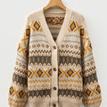 Hana Pattern Knitted Cardigan Sweater