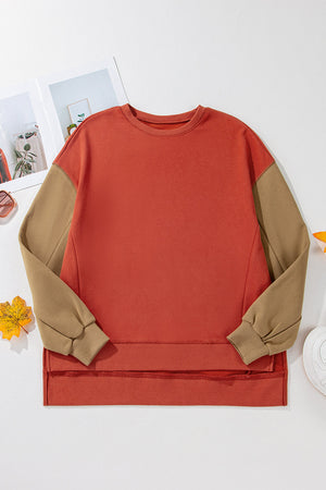 Ella Patchwork Drop Shoulder Pullover