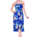 Women's Butterfly Dress in Hibiscus Blue