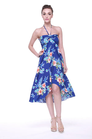 Women's Butterfly Dress in Hibiscus Blue