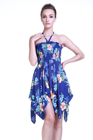 Women's Fairy Dress in Hibiscus Blue