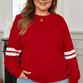 Sophia Varsity Striped Detail Sweatshirt