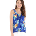 Women's Tank Top in Hibiscus Blue