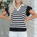 Lilith Ruffled Short Sleeve Blouse