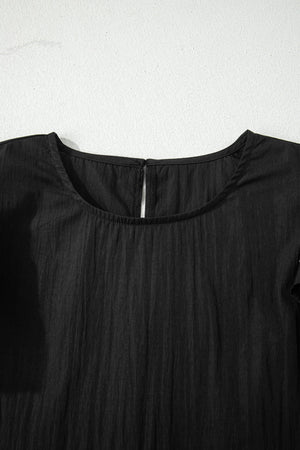 Amani Short Sleeve Textured Blouse