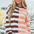 Yasena Block Drop Shoulder Pullover