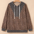 April Collar Zip Hooded Pullover