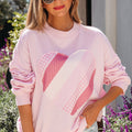 Matilda Sweetheart Patchwork Oversize Sweatshirt