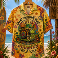 Boho Hippie Snail Hawaiian Shirt for Women Front Flat Lay