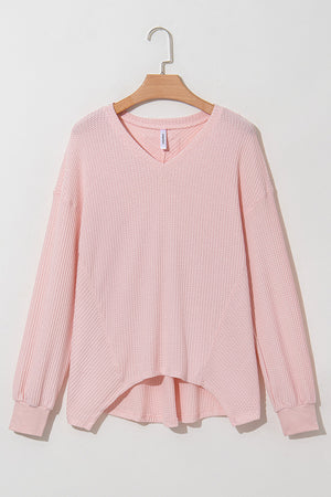 Talinia Shoulder Loose Blouse Long Sleeve Top