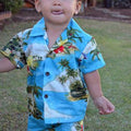 Island Sunset Boys 2 Piece Tropical Hawaiian Cabana Set