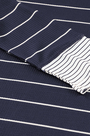 Simone Henley Waffle Knit Top