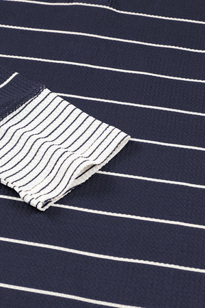 Simone Henley Waffle Knit Top