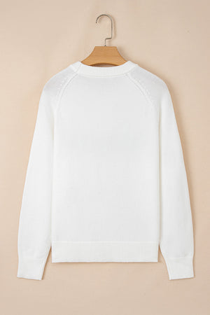 Merry Christmas Raglan Sleeve Sweater