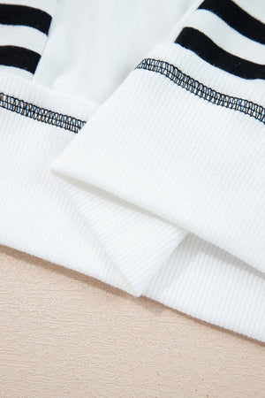 Clare Contrast Stitching Oversize Sweatshirt