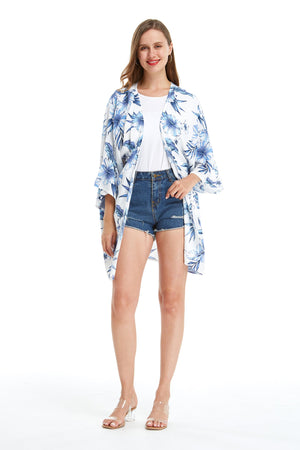 Women's Lightweight Kimono in Daydream Bloom