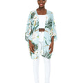 Women's Lightweight Kimono in Wispy Cereus Light Blue