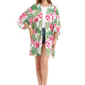 Women's Lightweight Kimono in Lotus Orchid White