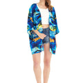 Women's Lightweight Kimono in Sunset Blue