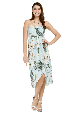 Women's Butterfly Dress in Wispy Cereus Light Blue