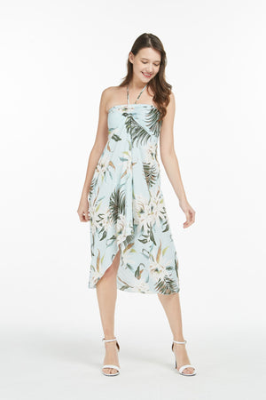 Women's Butterfly Dress in Wispy Cereus Light Blue