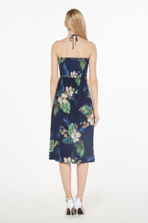 Women's Butterfly Dress in Pineapple Garden Navy