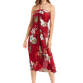 Women's Butterfly Dress in Pineapple Garden Red