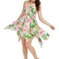 Women's Fairy Uneven Bottom Luau Dress in Lotus Orchid