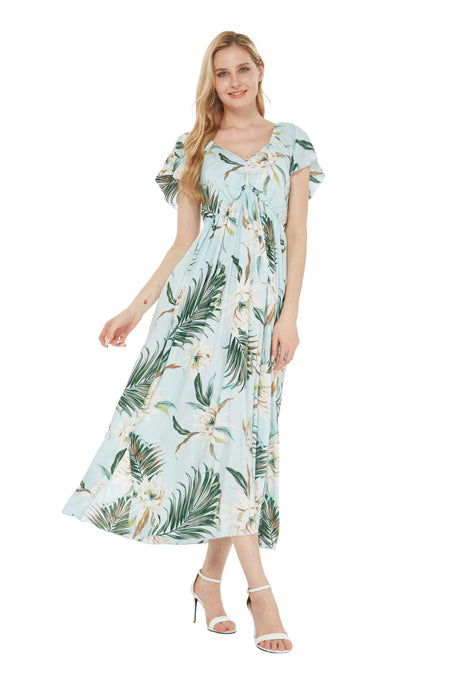 Women's Maxi Rahee Dress Wispy Cereus Light Blue