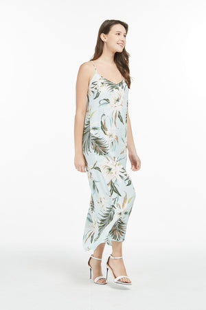 Women's Sweetheart Dress in Wispy Cereus Light Blue