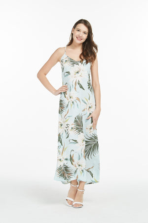 Women's Sweetheart Dress in Wispy Cereus Light Blue
