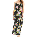 Women's Sweetheart Dress in Hibiscus Black