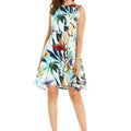Women's Vintage Fit and Flare Dress in Lost in Paradise
