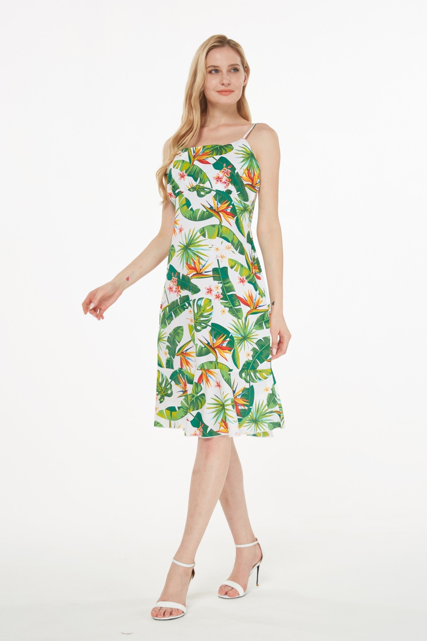 Women's Mermaid Ruffle Dress  Bird of Paradise