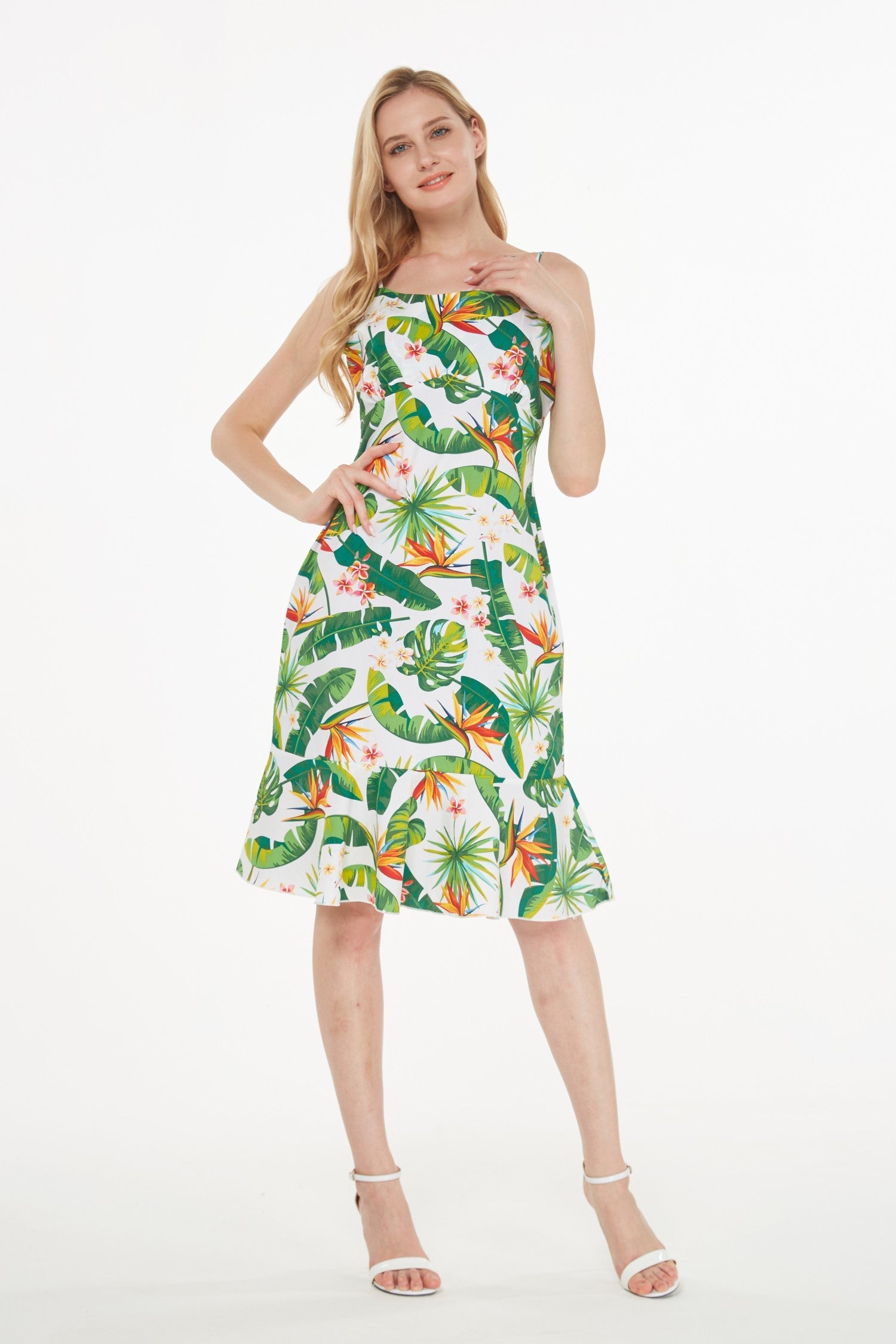 Women's Mermaid Ruffle Dress  Bird of Paradise