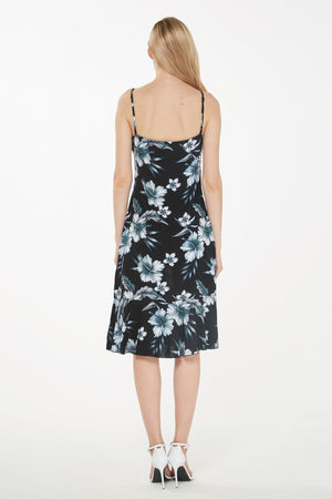 Women's Mermaid Ruffle Dress  Midnight Bloom
