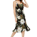 Women's Mermaid Ruffle Dress Wispy Cereus Black
