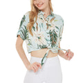 Women's Tie-up Shirt in Wispy Cereus Light Blue