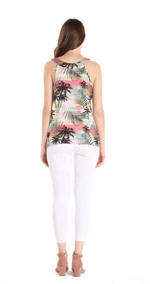 Women's Tank Top in Neon Pastel Sunset