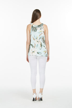 Women's Tank Top in Wispy Cereus Light Blue